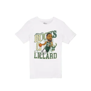 Best Milwaukee Bucks Damian Lillard Caricature TShirt - KTGCaps - Baseball caps for various teams, purchased online at a discount