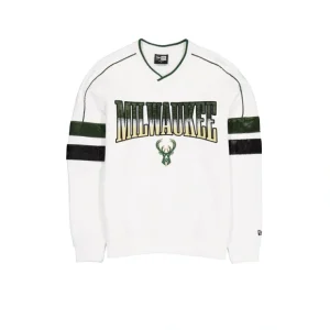 Caps* Milwaukee Bucks Sport Classics White Crewneck - KTGCaps - Baseball caps for various teams, purchased online at a discount