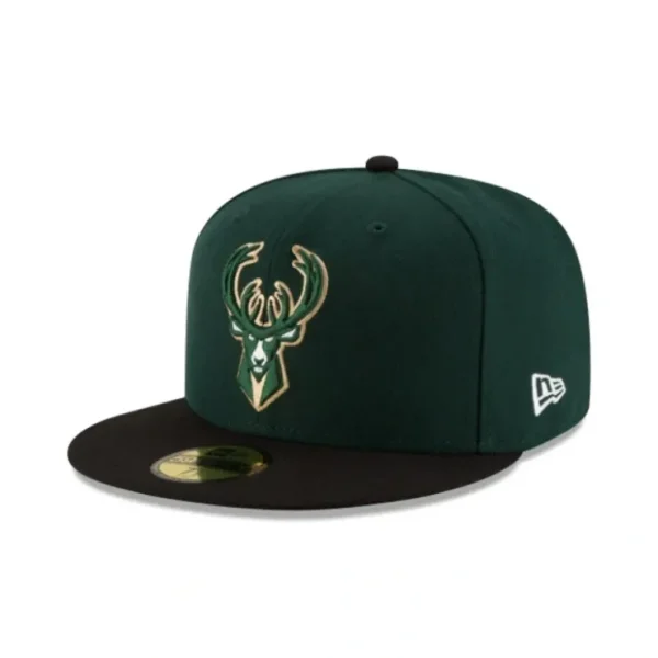 Caps* Milwaukee Bucks 2Tone 59FIFTY Fitted Hat - KTGCaps - Baseball caps for various teams, purchased online at a discount