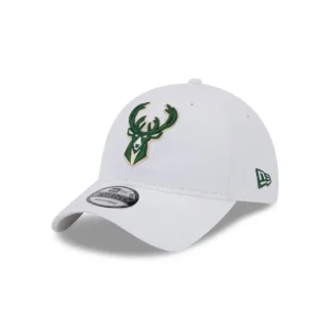 Caps* Milwaukee Bucks White 9TWENTY Adjustable Hat - KTGCaps - Baseball caps for various teams, purchased online at a discount