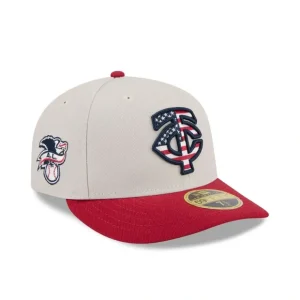 Caps* Minnesota Twins Independence Day 2024 Low Profile 59FIFTY Fitted Hat - KTGCaps - Baseball caps for various teams, purchased online at a discount