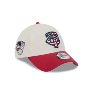 Caps* Minnesota Twins Independence Day 2024 39THIRTY Stretch Fit Hat - KTGCaps - Baseball caps for various teams, purchased online at a discount