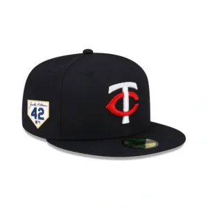 Caps* Minnesota Twins Jackie Robinson Day 2024 59FIFTY Fitted Hat - KTGCaps - Baseball caps for various teams, purchased online at a discount