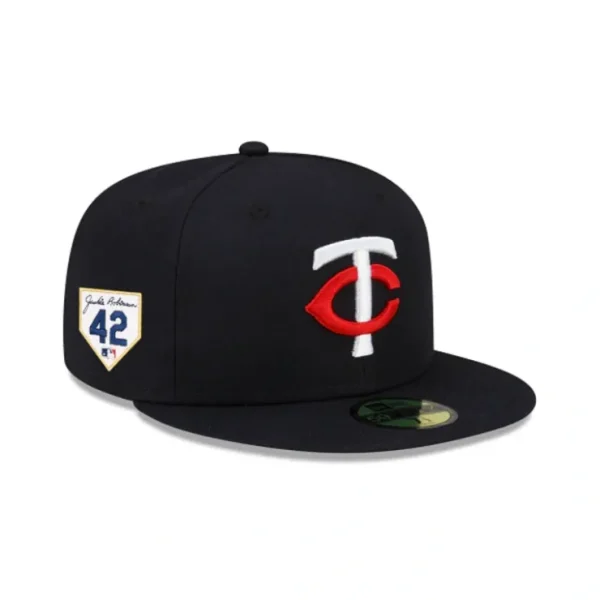 Caps* Minnesota Twins Jackie Robinson Day 2024 59FIFTY Fitted Hat - KTGCaps - Baseball caps for various teams, purchased online at a discount