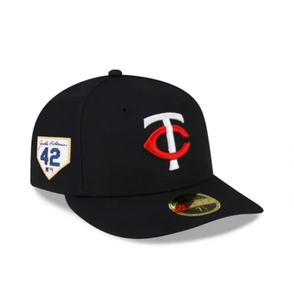 Caps* Minnesota Twins Jackie Robinson Day 2024 Low Profile 59FIFTY Fitted Ha - KTGCaps - Baseball caps for various teams, purchased online at a discount