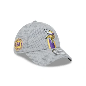 Caps* Minnesota Vikings 2024 Sideline Gray 39THIRTY Stretch Fit Hat - KTGCaps - Baseball caps for various teams, purchased online at a discount