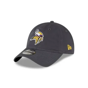 Online Minnesota Vikings NFL Core Classic Graphite 9TWENTY Adjustable Hat - KTGCaps - Baseball caps for various teams, purchased online at a discount