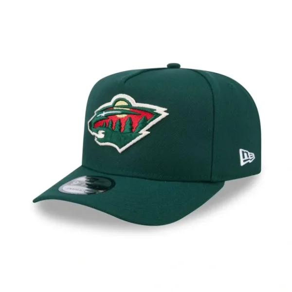 Caps* Minnesota Wild Team 9FIFTY AFrame Snapback Hat - KTGCaps - Baseball caps for various teams, purchased online at a discount