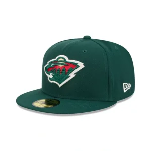Caps* Minnesota Wild Team 59FIFTY Fitted Hat - KTGCaps - Baseball caps for various teams, purchased online at a discount