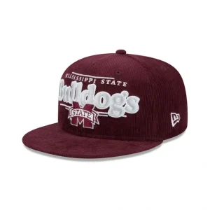 Caps* Mississippi State Bulldogs Throwback Display 9FIFTY Snapback Hat - KTGCaps - Baseball caps for various teams, purchased online at a discount