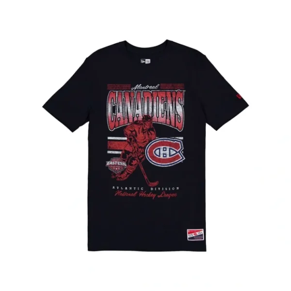 Caps* Montreal Canadiens Throwback Distress TShirt - KTGCaps - Baseball caps for various teams, purchased online at a discount