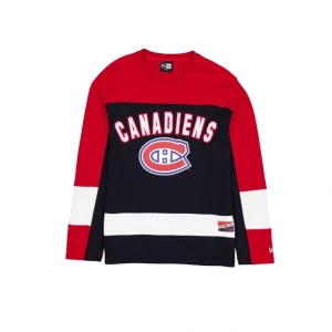 Caps* Montreal Canadiens Throwback Long Sleeve TShirt - KTGCaps - Baseball caps for various teams, purchased online at a discount