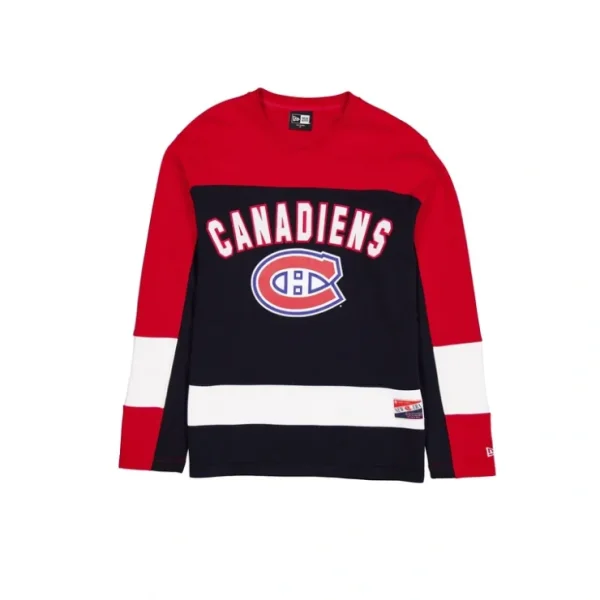 Caps* Montreal Canadiens Throwback Long Sleeve TShirt - KTGCaps - Baseball caps for various teams, purchased online at a discount