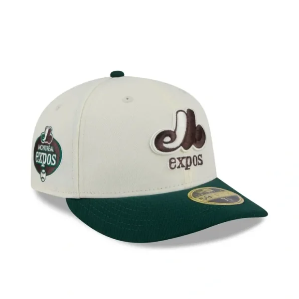 Caps* Montreal Expos Mahogany Dust Low Profile 59FIFTY Fitted Hat - KTGCaps - Baseball caps for various teams, purchased online at a discount