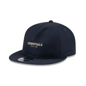 Caps* Navy Fear Of God Essentials Retro Crown 9FIFTY Strapback Hat - KTGCaps - Baseball caps for various teams, purchased online at a discount
