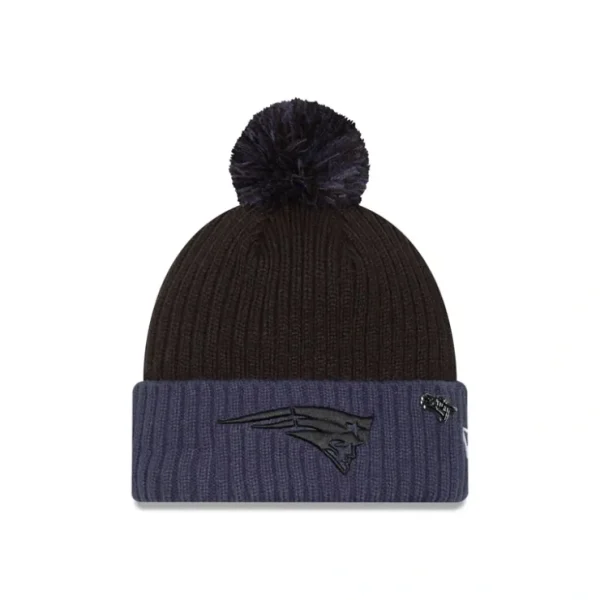 Caps* New England Patriots 2024 Inspire Change Pom Knit Hat - KTGCaps - Baseball caps for various teams, purchased online at a discount