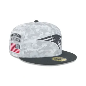 Caps* New England Patriots 2024 Salute to Service 59FIFTY Fitted Hat - KTGCaps - Baseball caps for various teams, purchased online at a discount