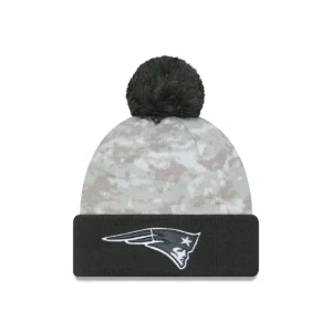 Caps* New England Patriots 2024 Salute to Service Pom Knit Hat - KTGCaps - Baseball caps for various teams, purchased online at a discount