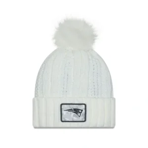 Caps* New England Patriots 2024 Salute to Service Womens Pom Knit Hat - KTGCaps - Baseball caps for various teams, purchased online at a discount