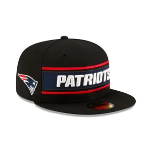 Caps* New England Patriots 2024 Sideline Black 59FIFTY Fitted Hat - KTGCaps - Baseball caps for various teams, purchased online at a discount