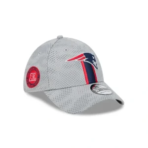 Caps* New England Patriots 2024 Sideline Gray 39THIRTY Stretch Fit Hat - KTGCaps - Baseball caps for various teams, purchased online at a discount