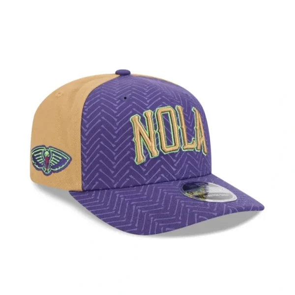 Hot New Orleans Pelicans 2024 City Edition 9SEVENTY StretchSnap Hat - KTGCaps - Baseball caps for various teams, purchased online at a discount