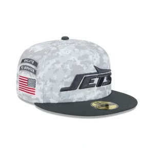 Best Sale New York Jets 2024 Salute to Service 59FIFTY Fitted Hat - KTGCaps - Baseball caps for various teams, purchased online at a discount