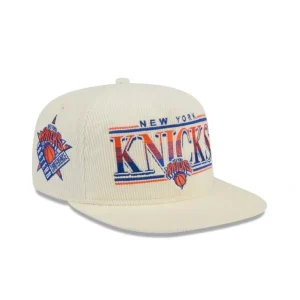 Best Sale New York Knicks Throwback Corduroy Golfer Hat - KTGCaps - Baseball caps for various teams, purchased online at a discount