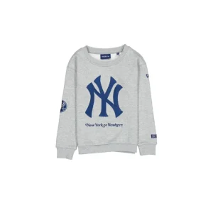 Hot New York or Nowhere x New York Yankees Gray Youth Crewneck - KTGCaps - Baseball caps for various teams, purchased online at a discount