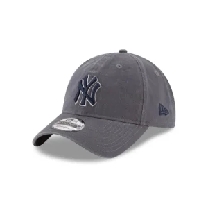 New New York Yankees Core Classic Gray 9TWENTY Adjustable Hat - KTGCaps - Baseball caps for various teams, purchased online at a discount