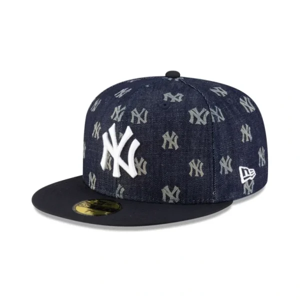 Sale New York Yankees Laser Burn Out 59FIFTY Fitted Hat - KTGCaps - Baseball caps for various teams, purchased online at a discount