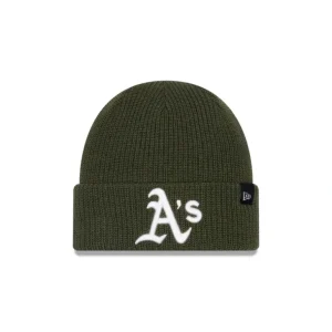 New Oakland Athletics Green Merino Wool Knit Beanie - KTGCaps - Baseball caps for various teams, purchased online at a discount