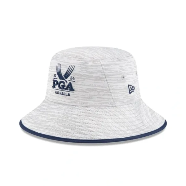 Discount 2024 PGA Championship Valhalla Gray Stretch Bucket Hat - KTGCaps - Baseball caps for various teams, purchased online at a discount