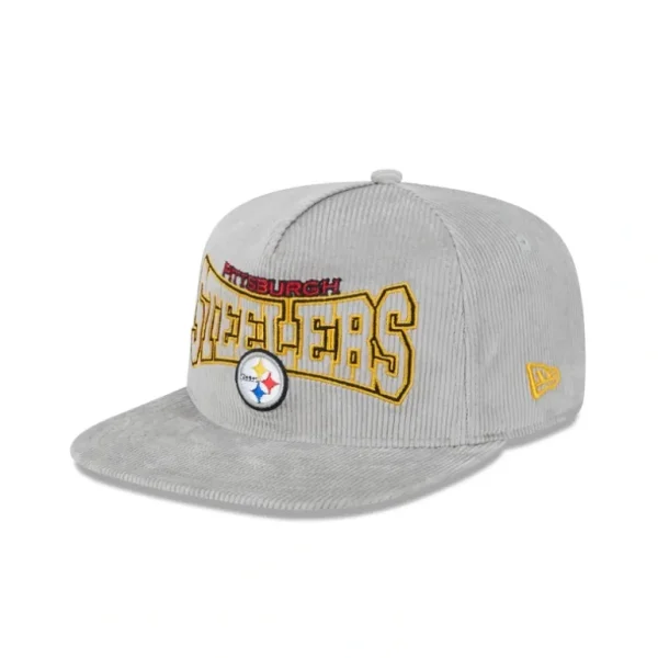 Fashion Pittsburgh Steelers Gray Cord Golfer Hat - KTGCaps - Baseball caps for various teams, purchased online at a discount
