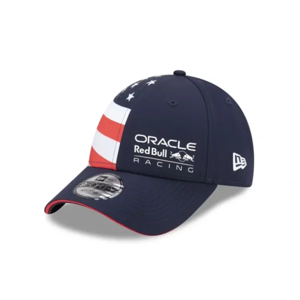 Hot 2024 US Race Special Oracle Red Bull Racing 9FORTY Adjustable Hat - KTGCaps - Baseball caps for various teams, purchased online at a discount