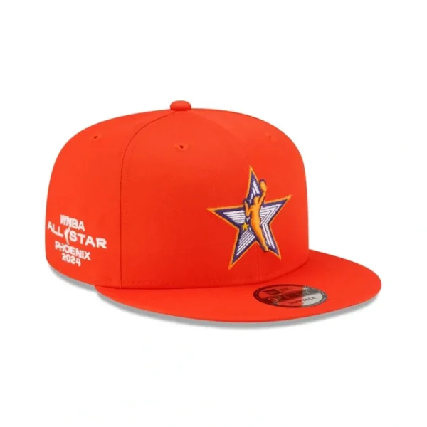 New 2024 WNBA AllStar Game Orange 9FIFTY Snapback Hat - KTGCaps - Baseball caps for various teams, purchased online at a discount