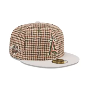 Caps* Los Angeles Angels Houndstooth 59FIFTY Fitted Hat - KTGCaps - Baseball caps for various teams, purchased online at a discount