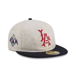 Caps* Los Angeles Angels Melton Wool Retro Crown 59FIFTY Fitted Hat - KTGCaps - Baseball caps for various teams, purchased online at a discount