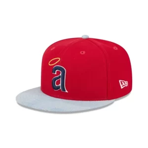 Caps* Los Angeles Angels Patch Denim 59FIFTY Fitted Hat - KTGCaps - Baseball caps for various teams, purchased online at a discount