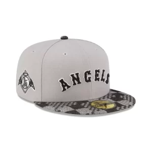 Caps* Los Angeles Angels Pattern Denim 59FIFTY Fitted Hat - KTGCaps - Baseball caps for various teams, purchased online at a discount
