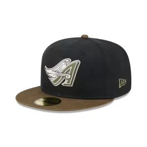 Caps* Los Angeles Angels Quilted Logo 59FIFTY Fitted Hat - KTGCaps - Baseball caps for various teams, purchased online at a discount