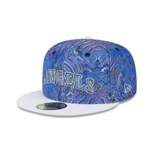 Caps* Los Angeles Angels Wave Fill 59FIFTY Fitted Hat - KTGCaps - Baseball caps for various teams, purchased online at a discount