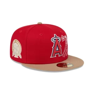 Caps* Los Angeles Angels Western Khaki 59FIFTY Fitted Hat - KTGCaps - Baseball caps for various teams, purchased online at a discount