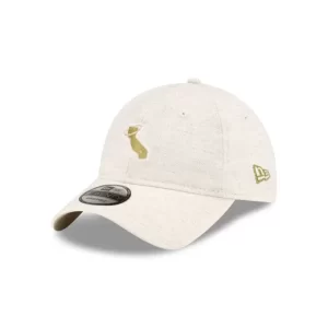 Caps* Los Angeles Angels White Hemp 9TWENTY Adjustable Hat - KTGCaps - Baseball caps for various teams, purchased online at a discount