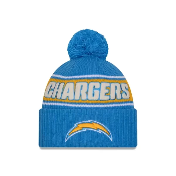 Caps* Los Angeles Chargers 2024 Cold Weather Sport Pom Knit Hat - KTGCaps - Baseball caps for various teams, purchased online at a discount