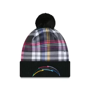 Caps* Los Angeles Chargers 2024 Crucial Catch Sport Pom Knit Hat - KTGCaps - Baseball caps for various teams, purchased online at a discount