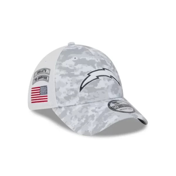 Caps* Los Angeles Chargers 2024 Salute to Service 39THIRTY Stretch Fit Hat - KTGCaps - Baseball caps for various teams, purchased online at a discount