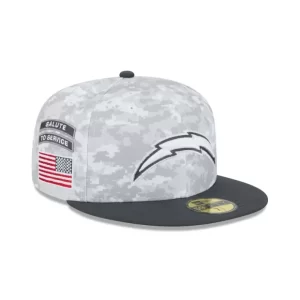 Caps* Los Angeles Chargers 2024 Salute to Service 59FIFTY Fitted Hat - KTGCaps - Baseball caps for various teams, purchased online at a discount