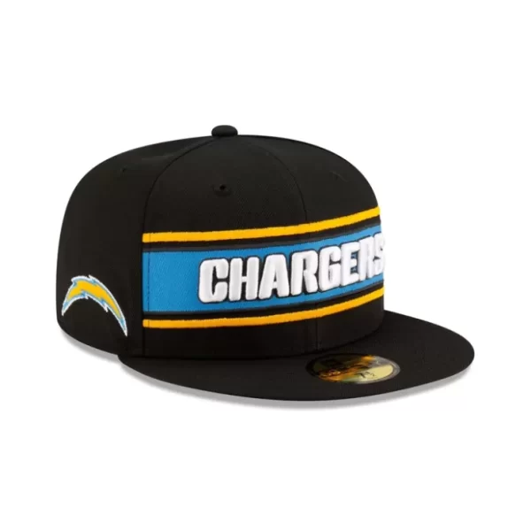 Caps* Los Angeles Chargers 2024 Sideline Black 59FIFTY Fitted Hat - KTGCaps - Baseball caps for various teams, purchased online at a discount