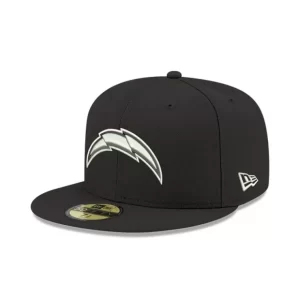 Caps* Los Angeles Chargers Black 59FIFTY Fitted Hat - KTGCaps - Baseball caps for various teams, purchased online at a discount